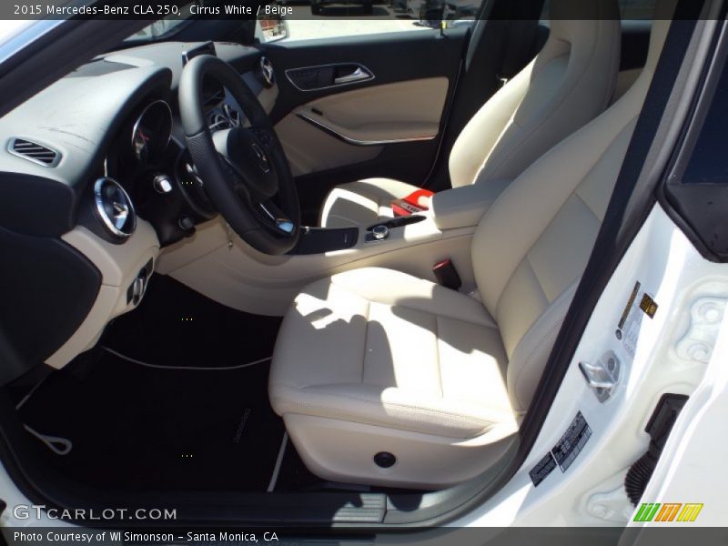 Cirrus White / Beige 2015 Mercedes-Benz CLA 250