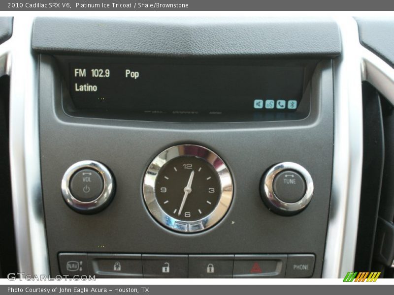 Platinum Ice Tricoat / Shale/Brownstone 2010 Cadillac SRX V6