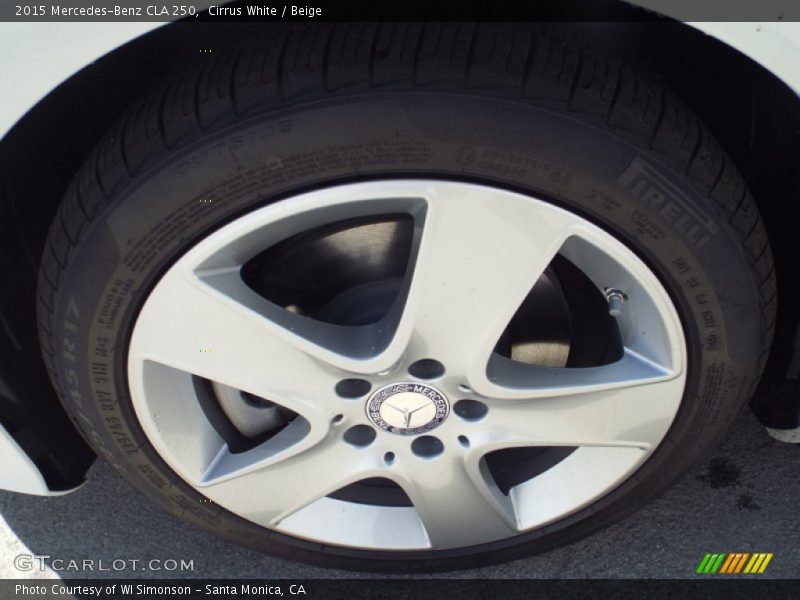 Cirrus White / Beige 2015 Mercedes-Benz CLA 250