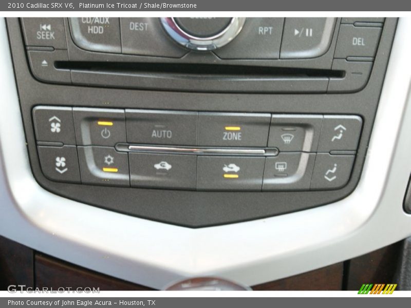 Platinum Ice Tricoat / Shale/Brownstone 2010 Cadillac SRX V6