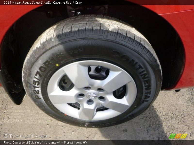 Cayenne Red / Gray 2015 Nissan Rogue Select S AWD