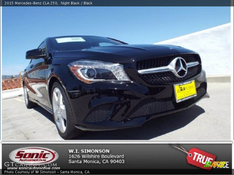 Night Black / Black 2015 Mercedes-Benz CLA 250
