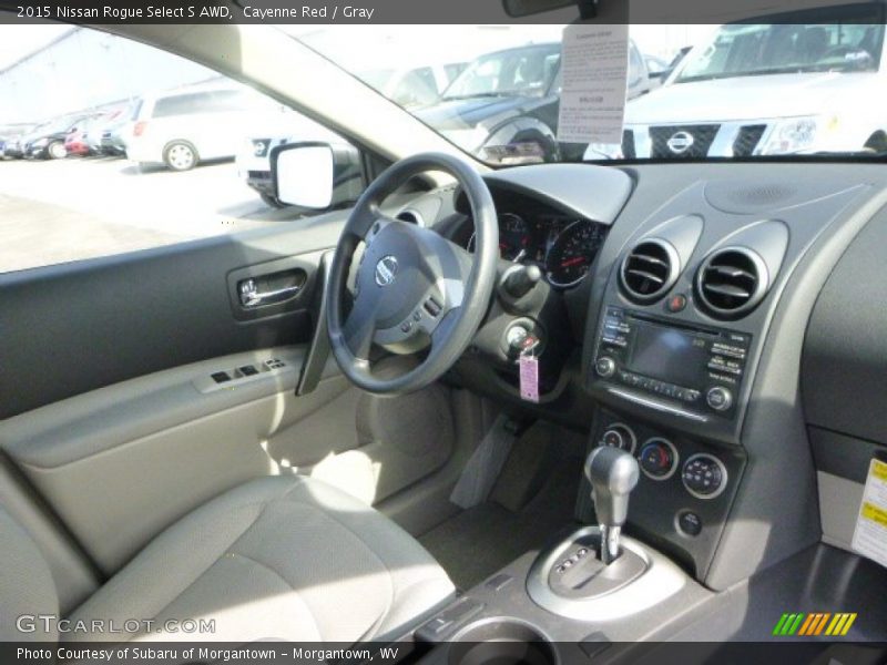 Cayenne Red / Gray 2015 Nissan Rogue Select S AWD