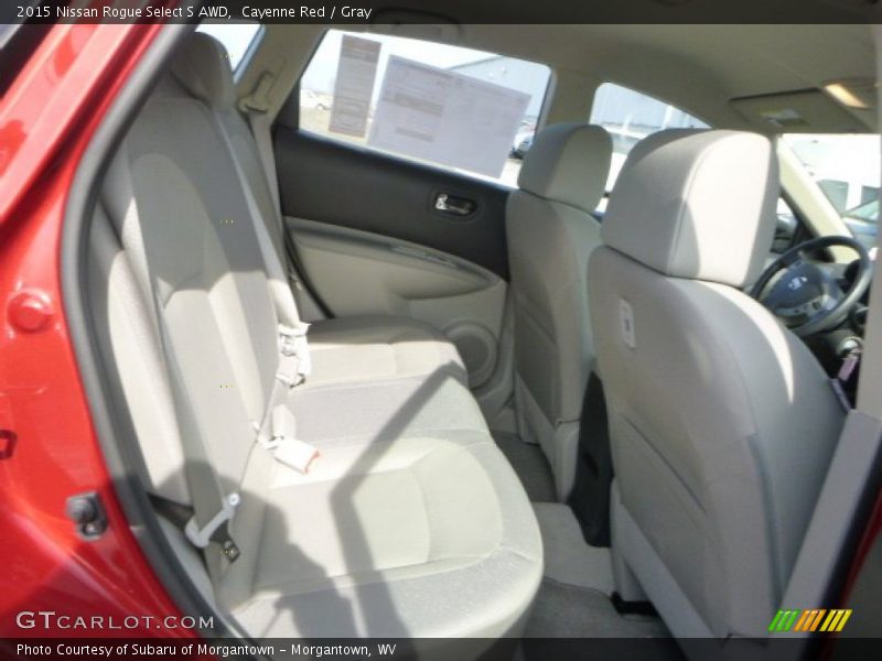 Cayenne Red / Gray 2015 Nissan Rogue Select S AWD