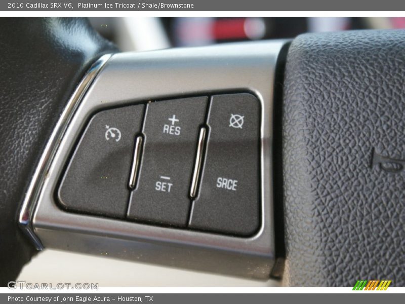 Platinum Ice Tricoat / Shale/Brownstone 2010 Cadillac SRX V6