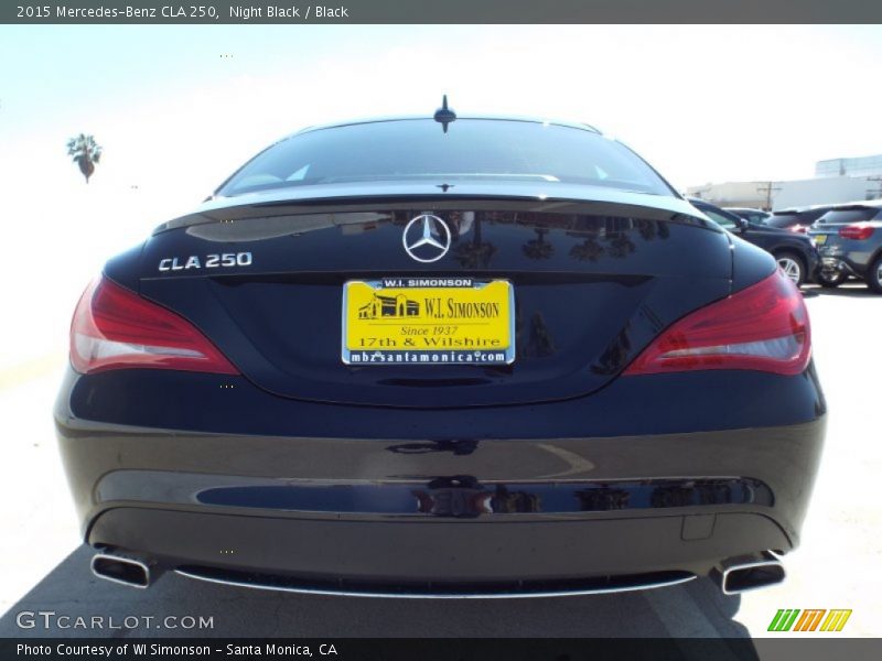 Night Black / Black 2015 Mercedes-Benz CLA 250