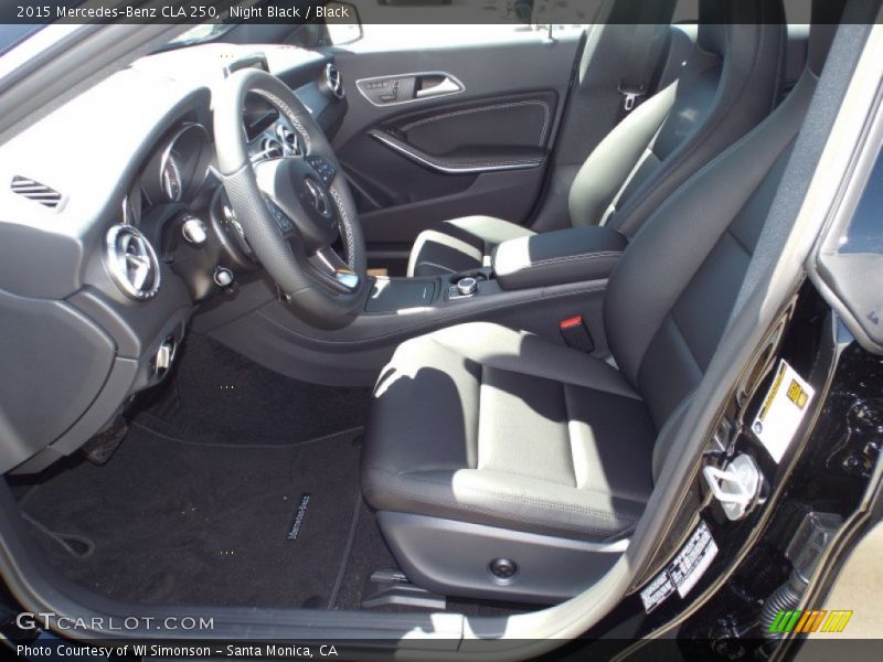 Night Black / Black 2015 Mercedes-Benz CLA 250