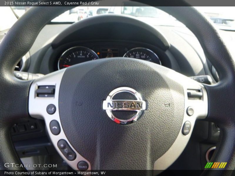 Cayenne Red / Gray 2015 Nissan Rogue Select S AWD