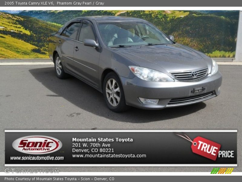 Phantom Gray Pearl / Gray 2005 Toyota Camry XLE V6