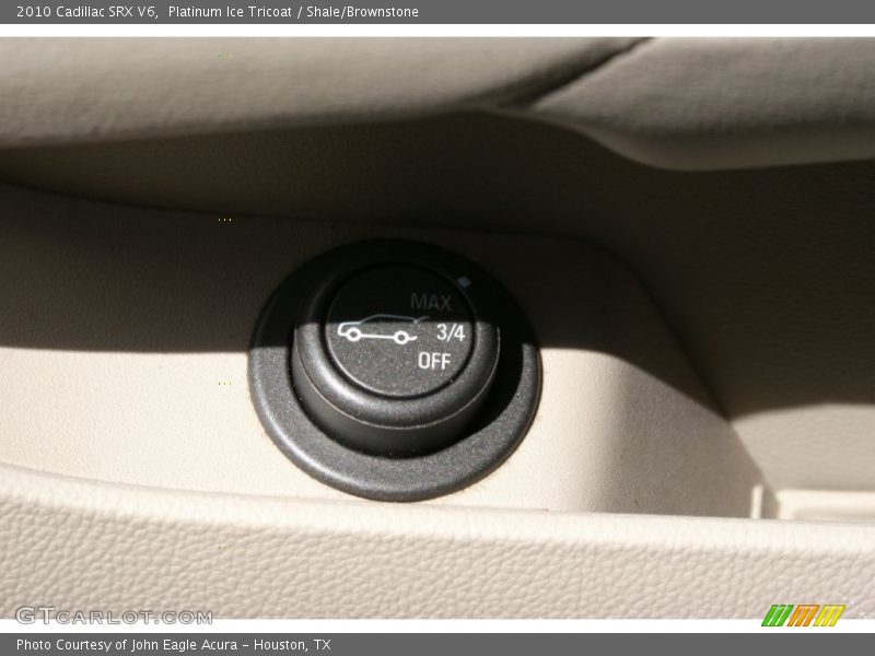 Platinum Ice Tricoat / Shale/Brownstone 2010 Cadillac SRX V6