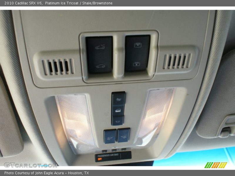 Platinum Ice Tricoat / Shale/Brownstone 2010 Cadillac SRX V6