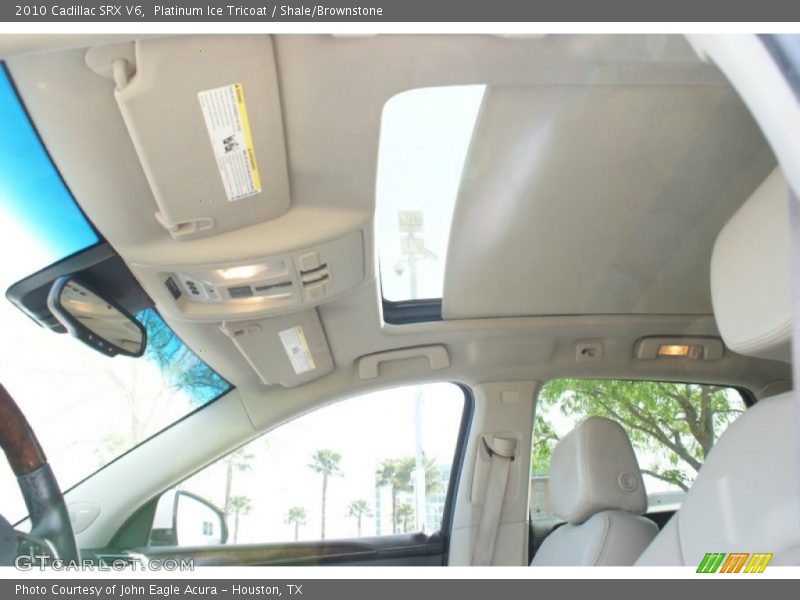 Platinum Ice Tricoat / Shale/Brownstone 2010 Cadillac SRX V6