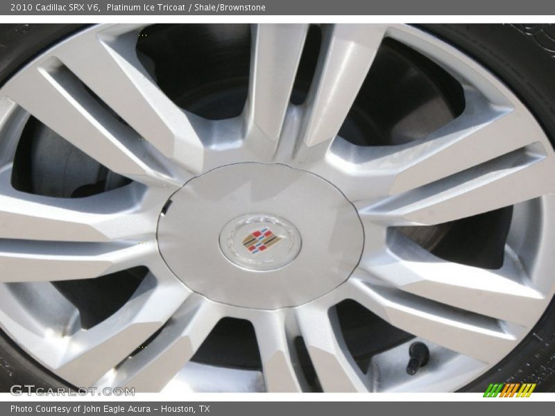 Platinum Ice Tricoat / Shale/Brownstone 2010 Cadillac SRX V6