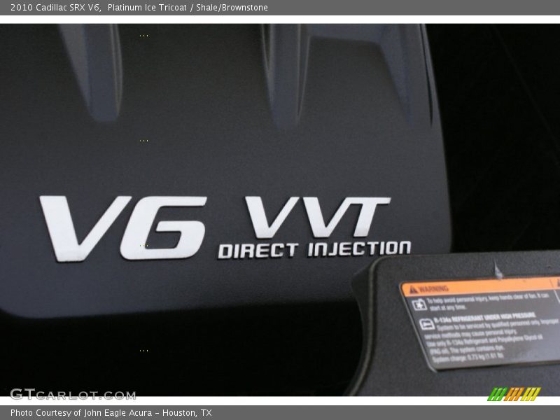 Platinum Ice Tricoat / Shale/Brownstone 2010 Cadillac SRX V6