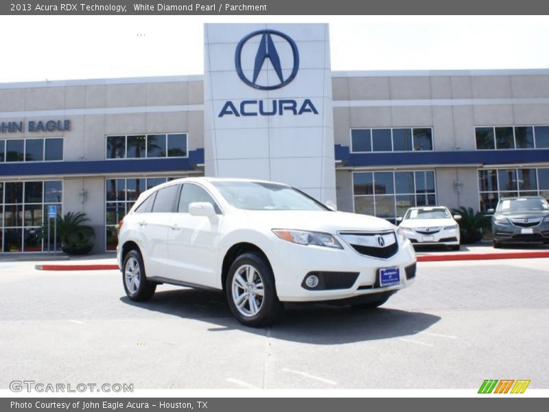 White Diamond Pearl / Parchment 2013 Acura RDX Technology