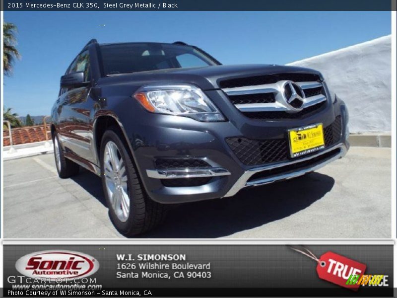 Steel Grey Metallic / Black 2015 Mercedes-Benz GLK 350