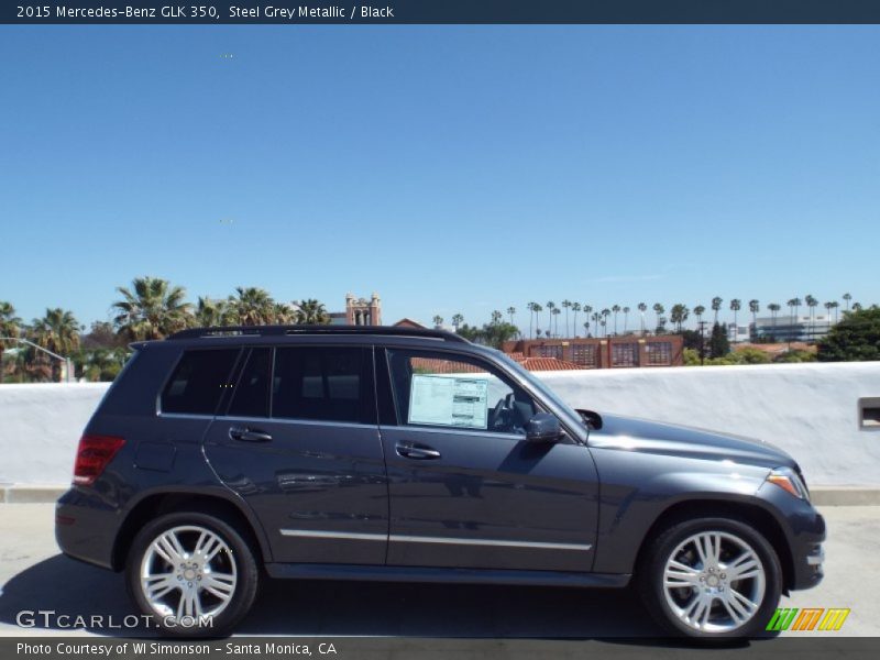 Steel Grey Metallic / Black 2015 Mercedes-Benz GLK 350