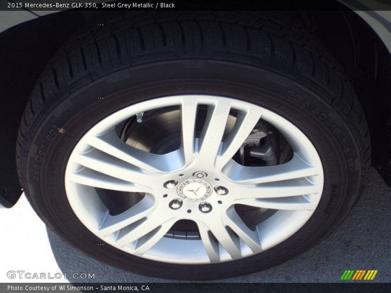 Steel Grey Metallic / Black 2015 Mercedes-Benz GLK 350