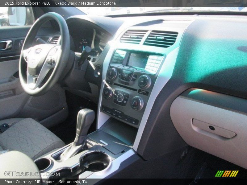 Tuxedo Black / Medium Light Stone 2015 Ford Explorer FWD