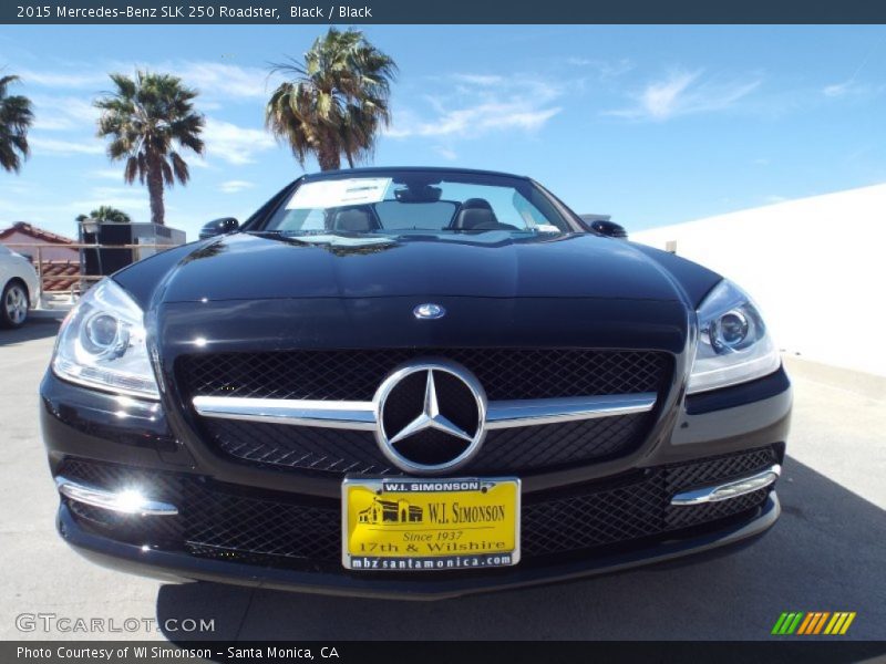 Black / Black 2015 Mercedes-Benz SLK 250 Roadster