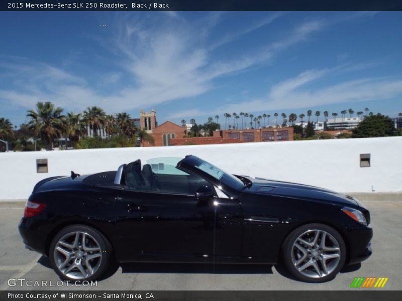 Black / Black 2015 Mercedes-Benz SLK 250 Roadster