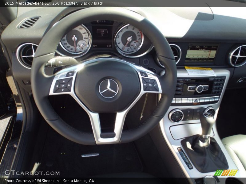 Black / Black 2015 Mercedes-Benz SLK 250 Roadster