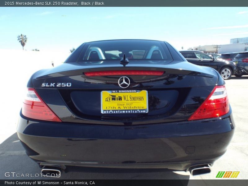 Black / Black 2015 Mercedes-Benz SLK 250 Roadster