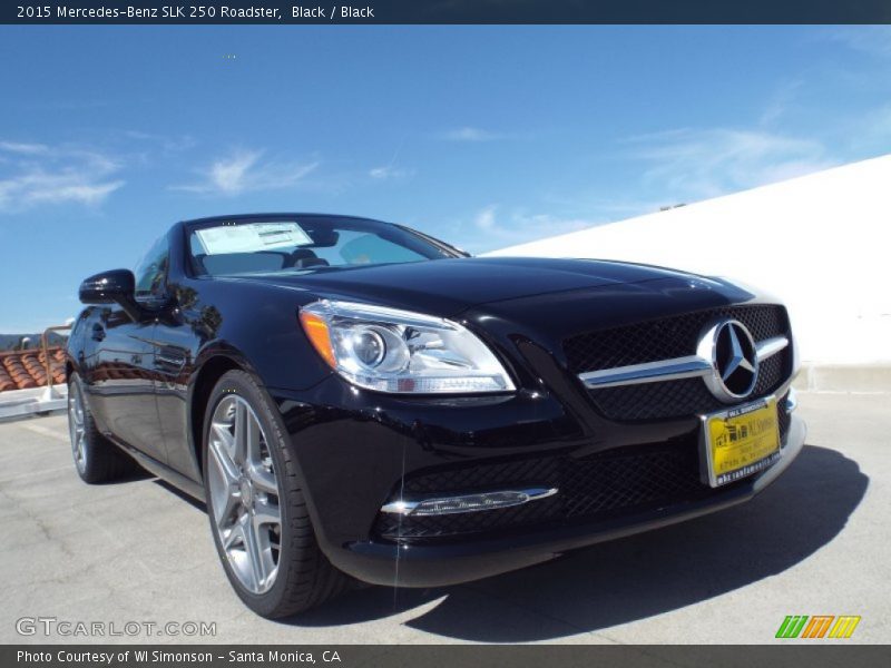 Black / Black 2015 Mercedes-Benz SLK 250 Roadster