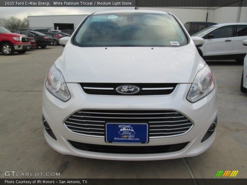 White Platinum Tricoat / Medium Light Stone 2015 Ford C-Max Energi