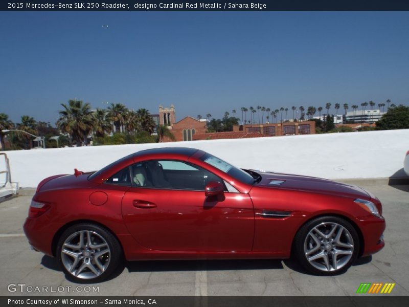 designo Cardinal Red Metallic / Sahara Beige 2015 Mercedes-Benz SLK 250 Roadster