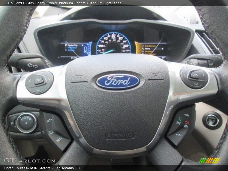 White Platinum Tricoat / Medium Light Stone 2015 Ford C-Max Energi