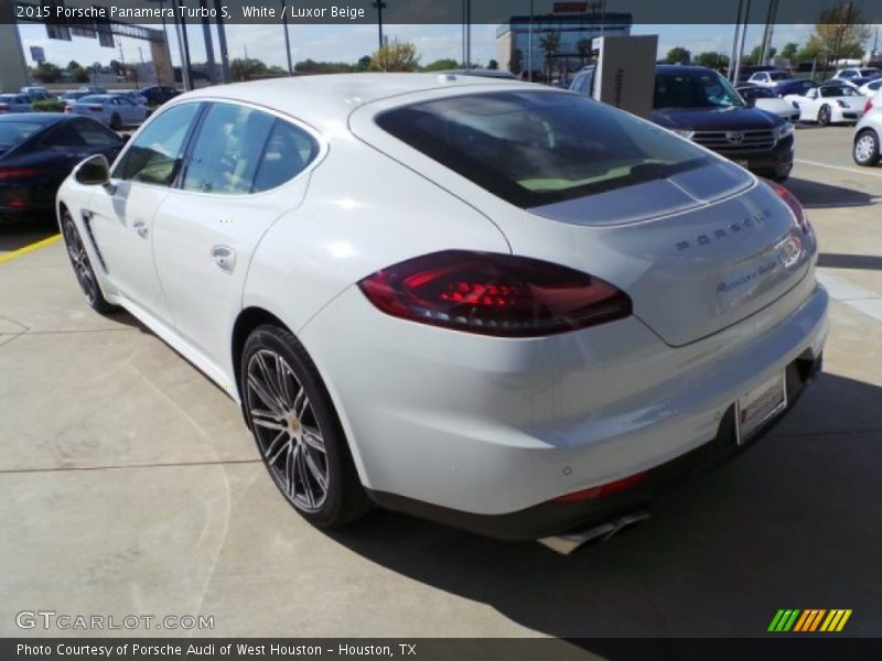 White / Luxor Beige 2015 Porsche Panamera Turbo S