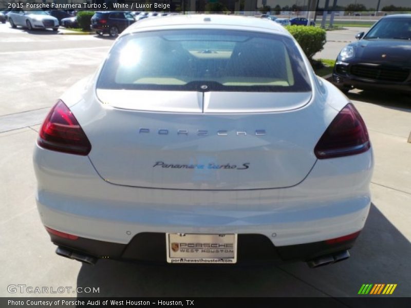 White / Luxor Beige 2015 Porsche Panamera Turbo S