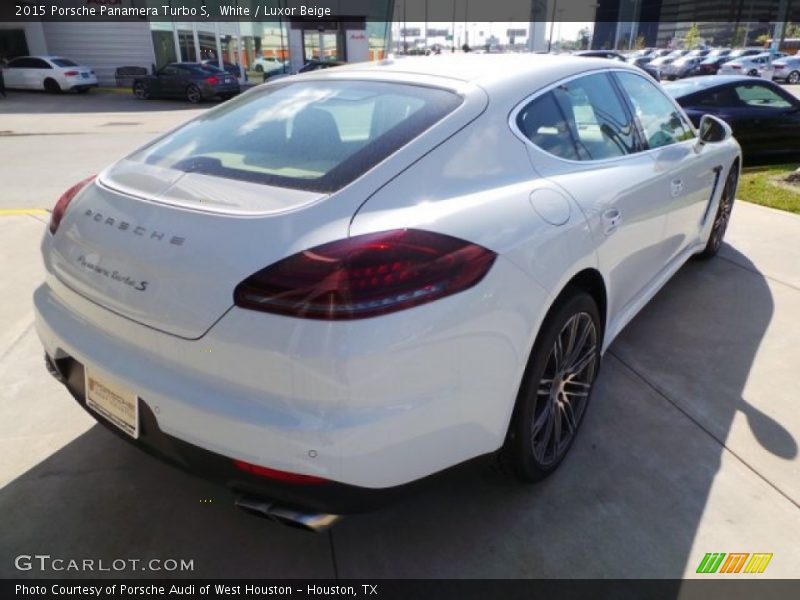 White / Luxor Beige 2015 Porsche Panamera Turbo S