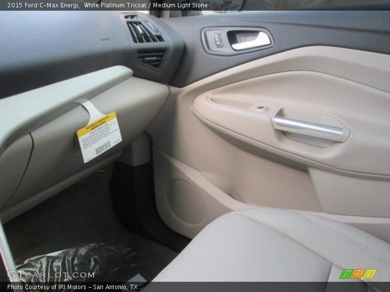 White Platinum Tricoat / Medium Light Stone 2015 Ford C-Max Energi