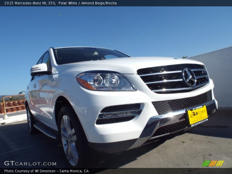 Polar White / Almond Beige/Mocha 2015 Mercedes-Benz ML 350