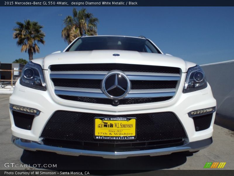 designo Diamond White Metallic / Black 2015 Mercedes-Benz GL 550 4Matic