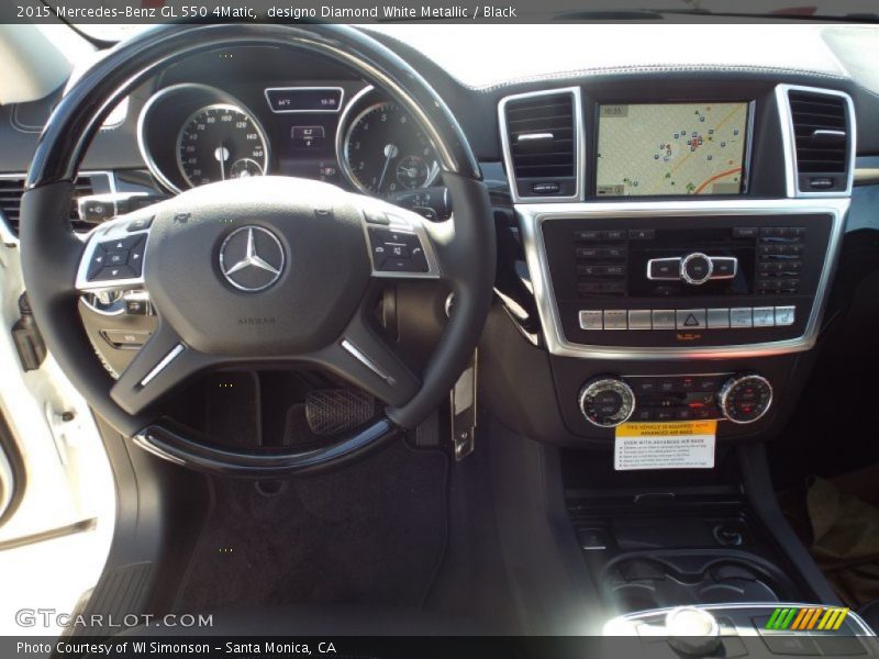 designo Diamond White Metallic / Black 2015 Mercedes-Benz GL 550 4Matic