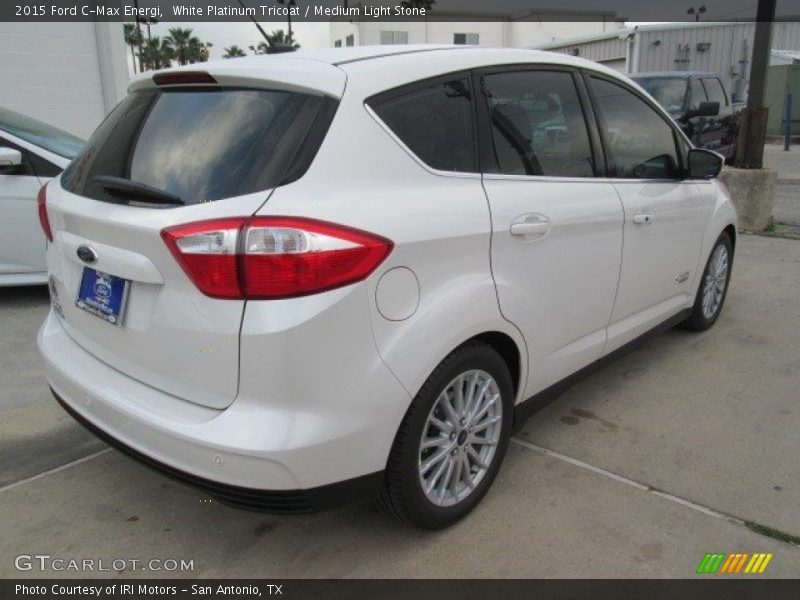 White Platinum Tricoat / Medium Light Stone 2015 Ford C-Max Energi