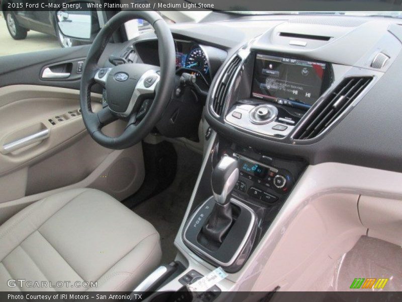 White Platinum Tricoat / Medium Light Stone 2015 Ford C-Max Energi
