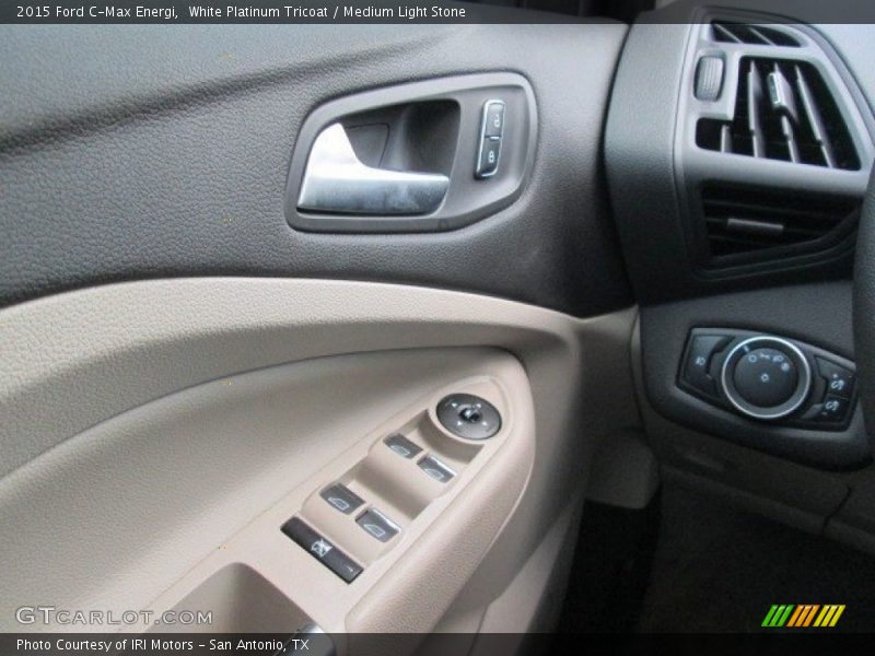 White Platinum Tricoat / Medium Light Stone 2015 Ford C-Max Energi