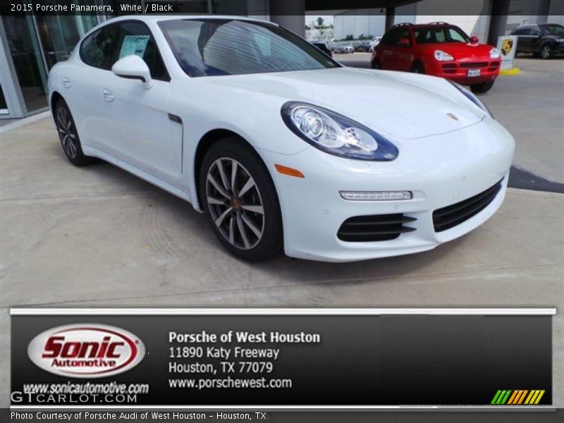 White / Black 2015 Porsche Panamera