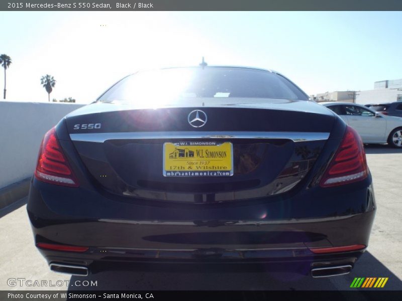 Black / Black 2015 Mercedes-Benz S 550 Sedan