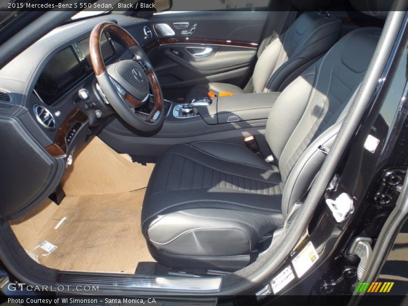 Black / Black 2015 Mercedes-Benz S 550 Sedan