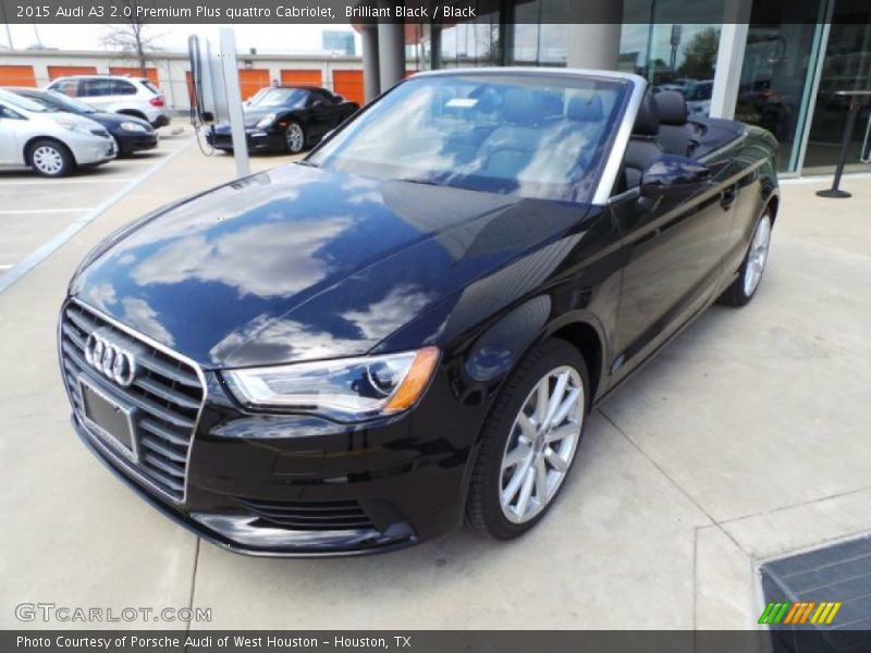 Brilliant Black / Black 2015 Audi A3 2.0 Premium Plus quattro Cabriolet