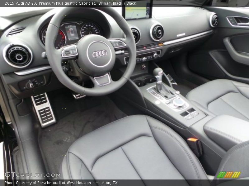  2015 A3 2.0 Premium Plus quattro Cabriolet Black Interior