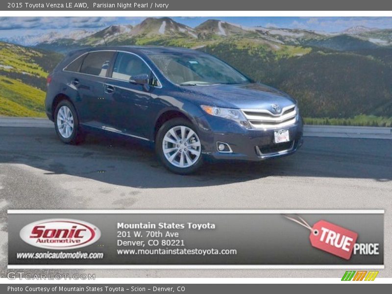 Parisian Night Pearl / Ivory 2015 Toyota Venza LE AWD