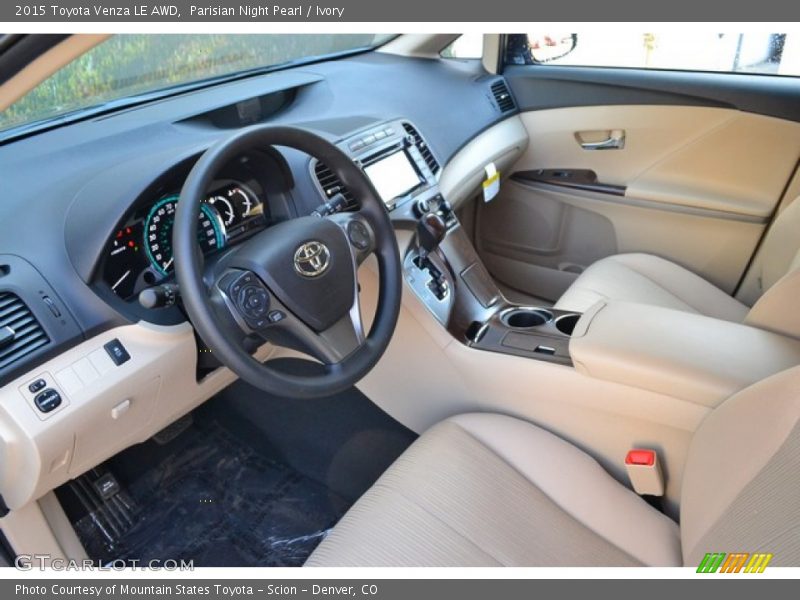 Ivory Interior - 2015 Venza LE AWD 