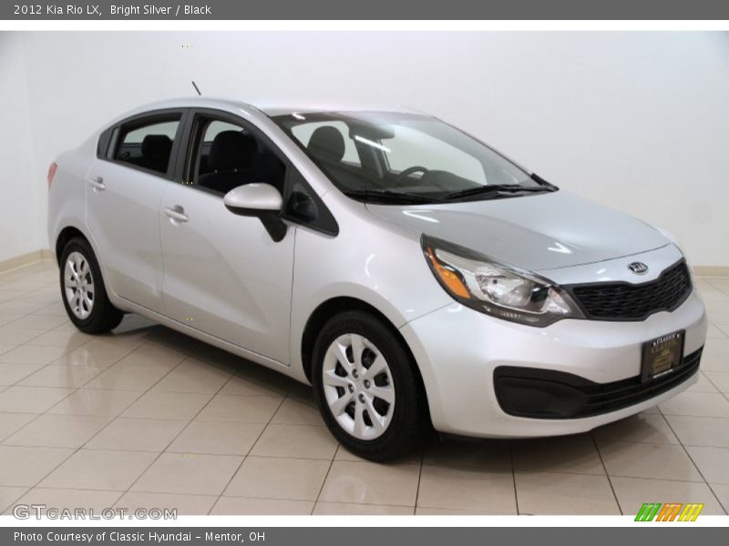 Bright Silver / Black 2012 Kia Rio LX