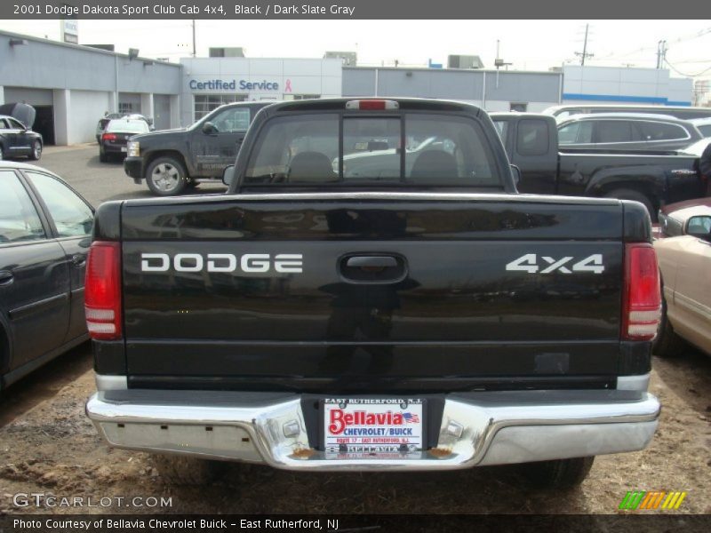 Black / Dark Slate Gray 2001 Dodge Dakota Sport Club Cab 4x4
